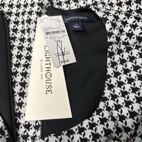 Lands End Women’s Size 12 Sleeveless Red Keyhole Polkadot Dress NWT - Picture 11 of 15